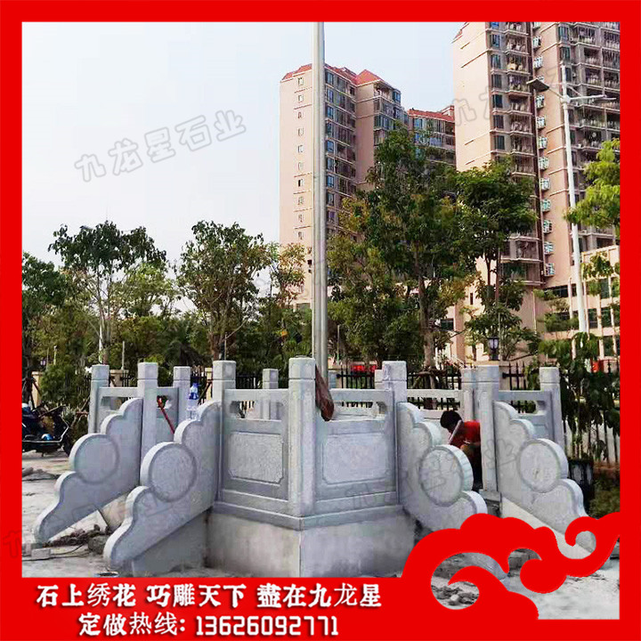 福建泉州▪旗台石栏杆、石雕人物雕像